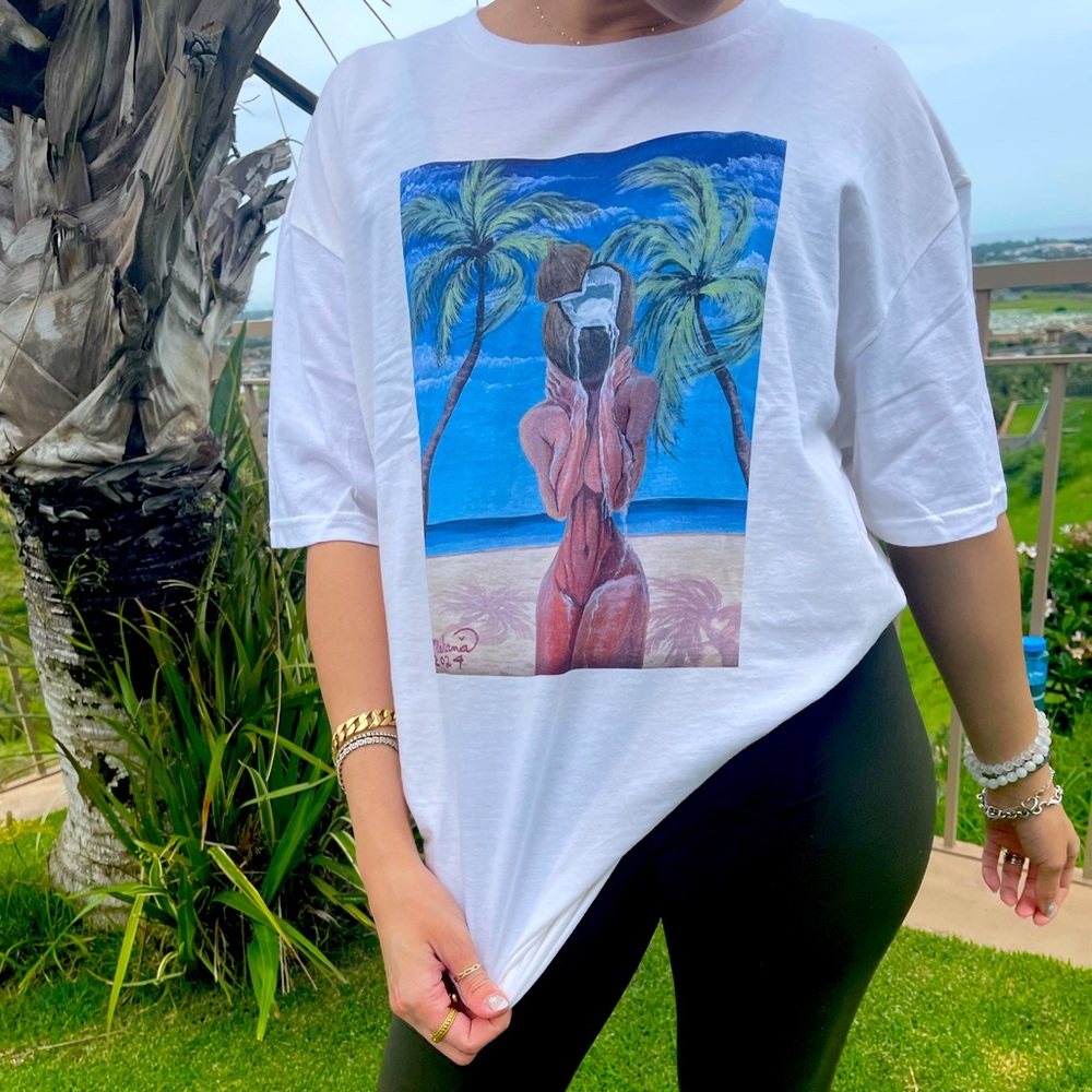 Limited edition Coconut goddess: nectar of temptation Art print t-shirt